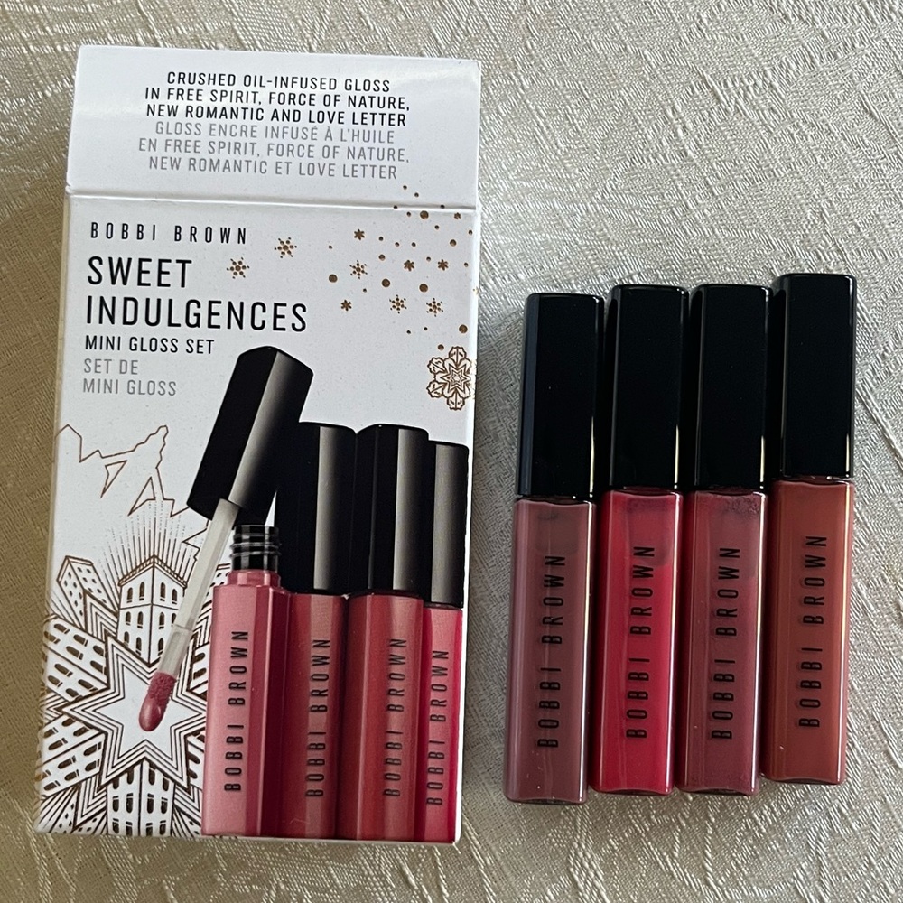 New! Bobbi Brown Sweet Indulgences Mini Gloss Set